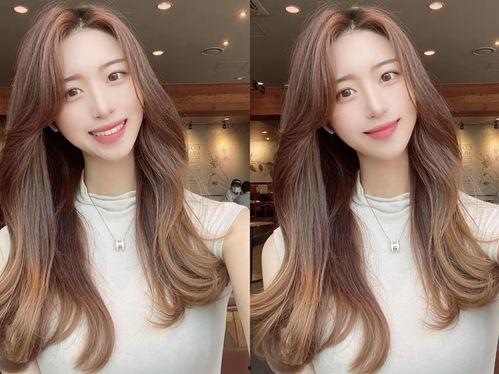 吃瓜网红黄色头发女孩